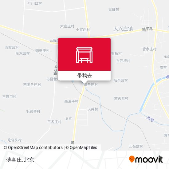 薄各庄地图