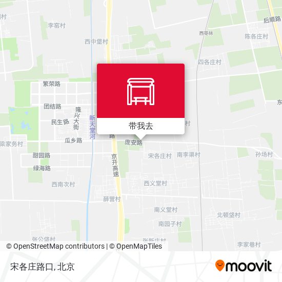 宋各庄路口地图