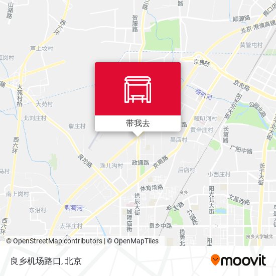 良乡机场路口地图