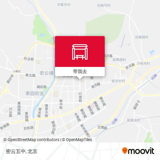 密云五中地图