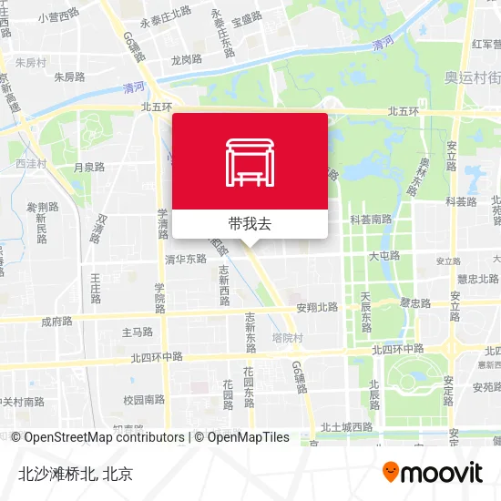 北沙滩桥北地图