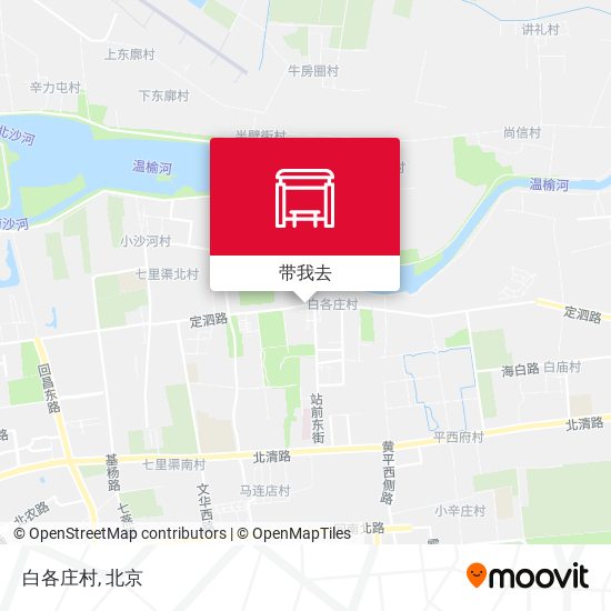 白各庄村地图