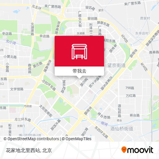 花家地北里西站地图