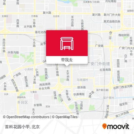 首科花园小学地图