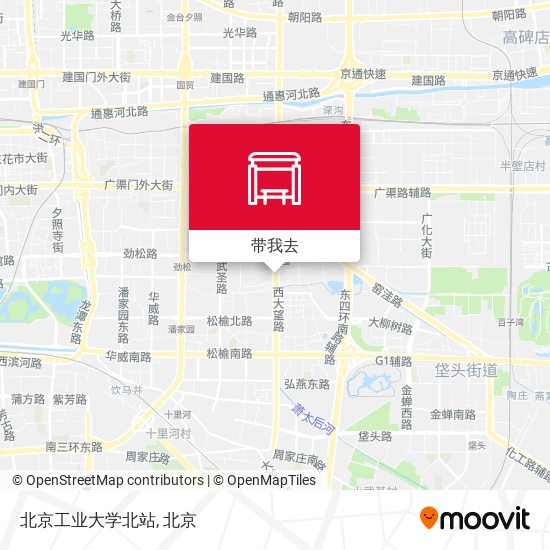 北京工业大学北站地图