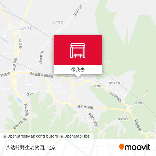 八达岭野生动物园地图