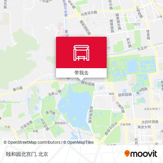 颐和园北宫门地图