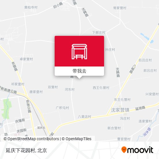 延庆下花园村地图