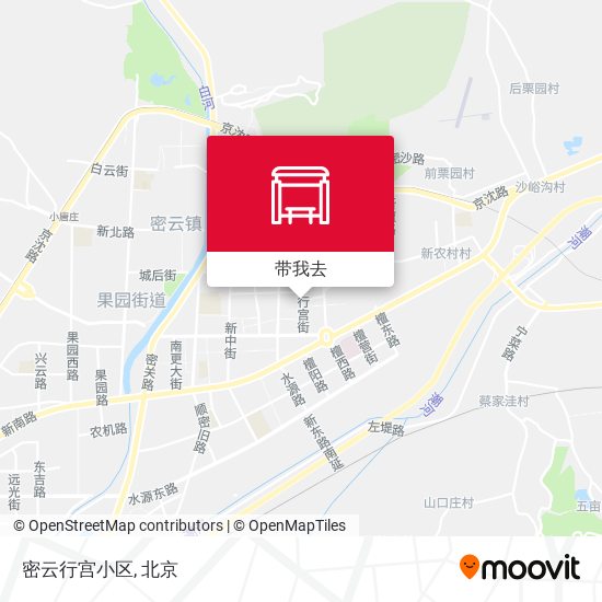 密云行宫小区地图