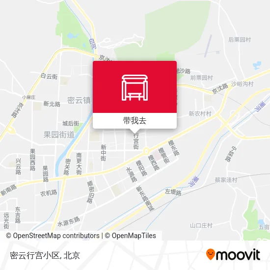 密云行宫小区地图