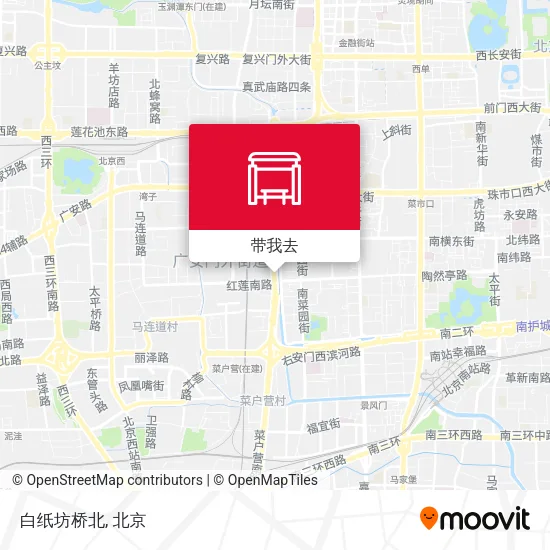 白纸坊桥北地图