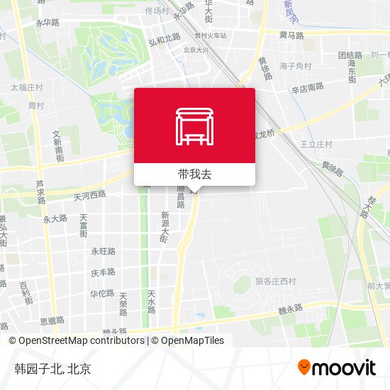 韩园子北地图