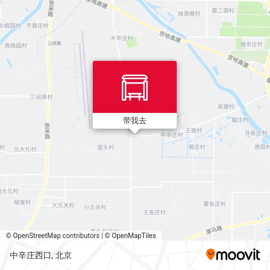 中辛庄西口地图