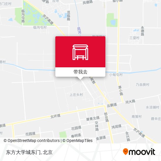 东方大学城东门地图