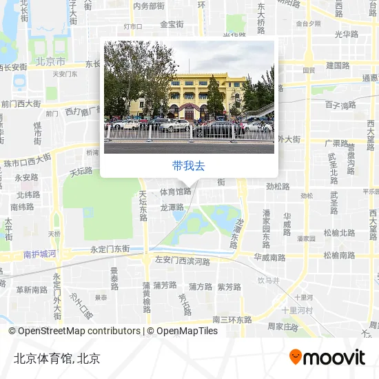 北京体育馆地图