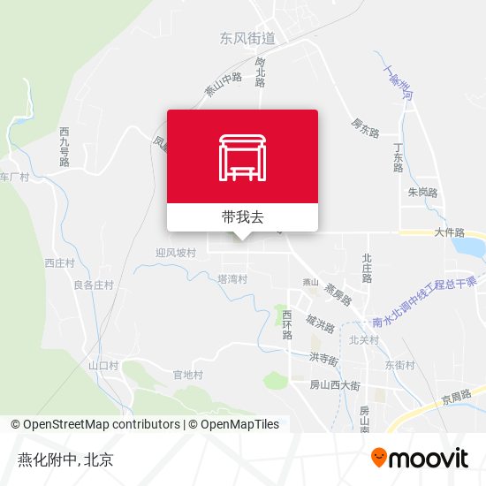 燕化附中地图