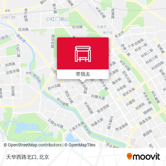 天华西路北口地图
