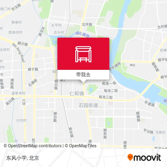 东风小学地图
