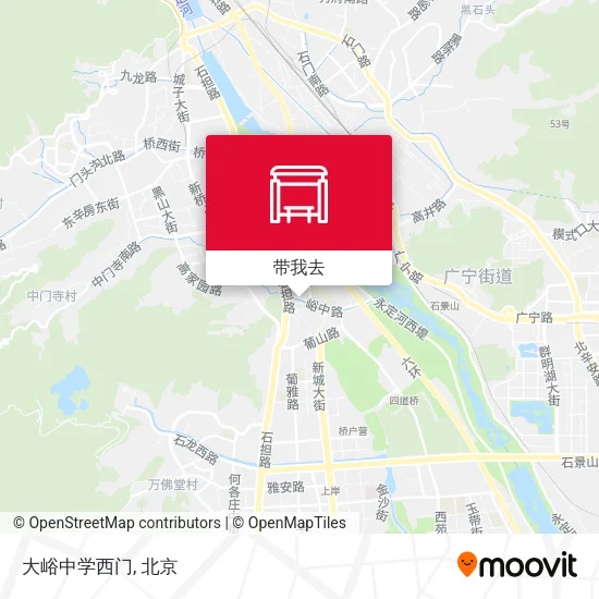 大峪中学西门地图