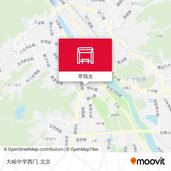 大峪中学西门地图