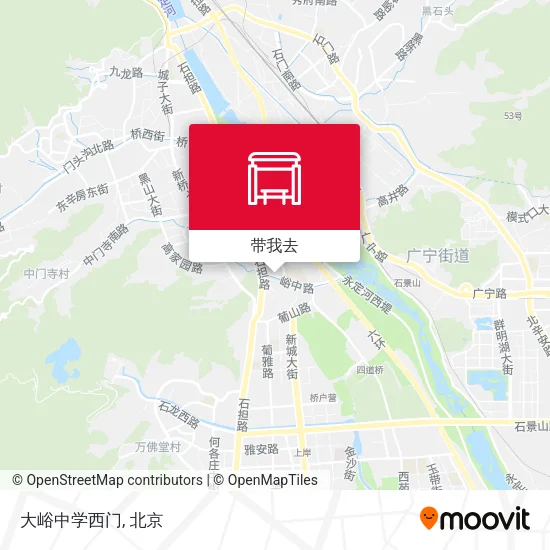 大峪中学西门地图