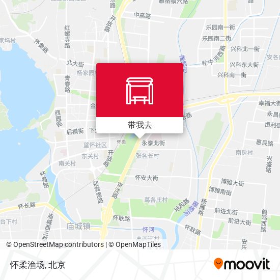 怀柔渔场地图