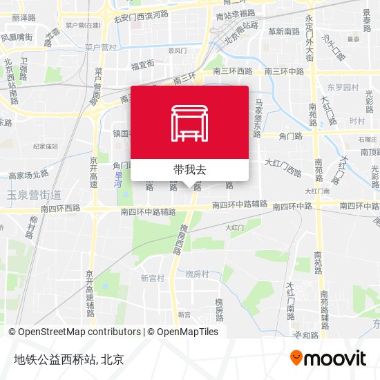 地铁公益西桥站地图