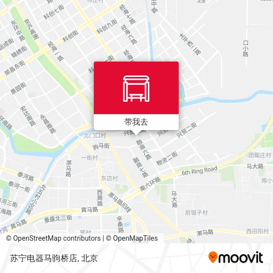 苏宁电器马驹桥店地图