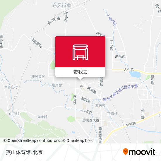 燕山体育馆地图