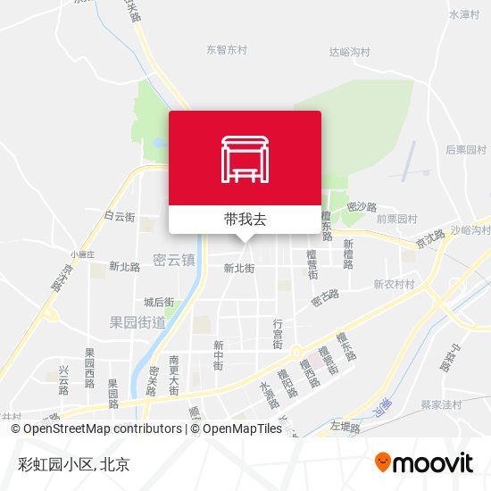 彩虹园小区地图