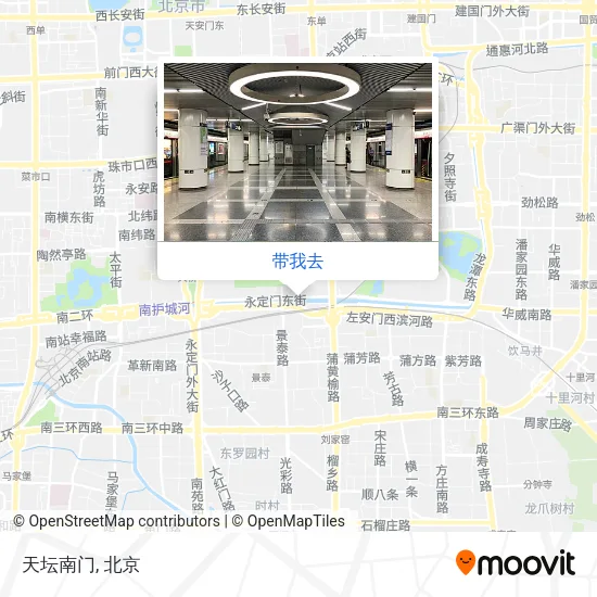 天坛南门地图