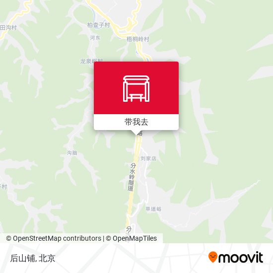 后山铺地图