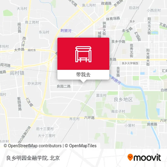 良乡明园金融学院地图