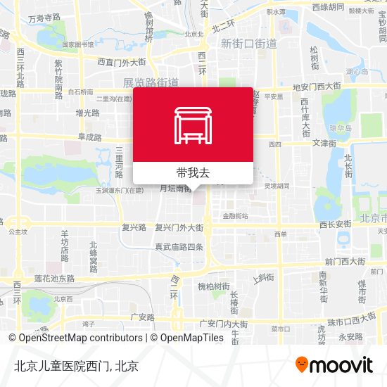北京儿童医院西门地图