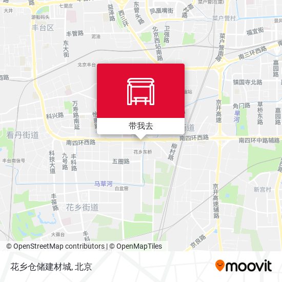 花乡仓储建材城地图