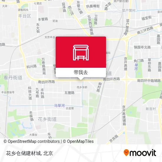 花乡仓储建材城地图