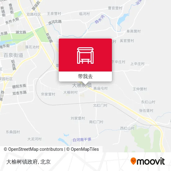 大榆树镇政府地图