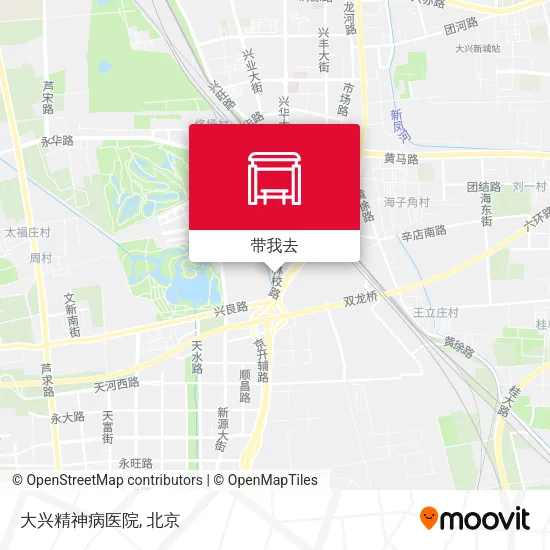 大兴精神病医院地图