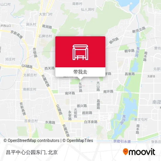 昌平中心公园东门地图