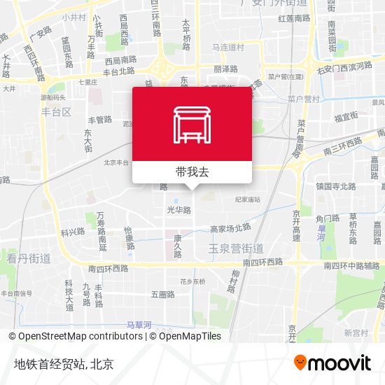 地铁首经贸站地图