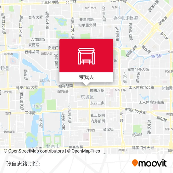 张自忠路地图