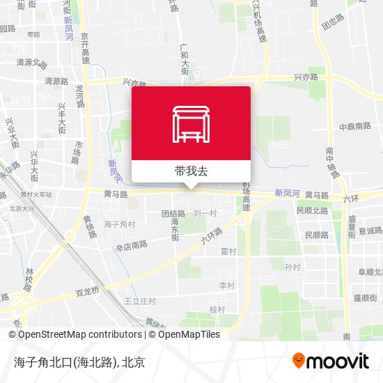 海子角北口(海北路)地图