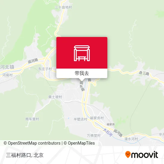 三福村路口地图