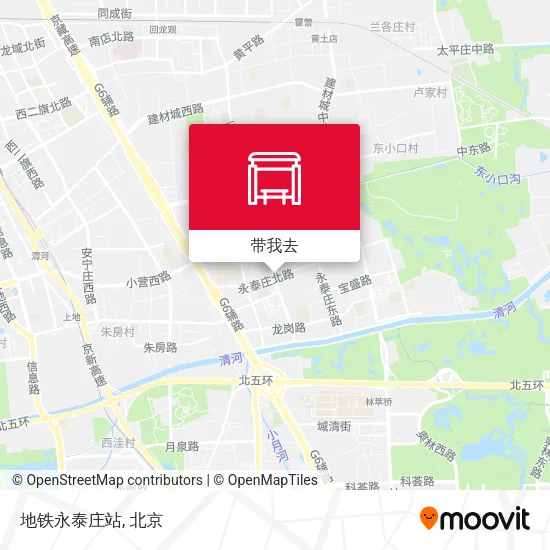 地铁永泰庄站地图