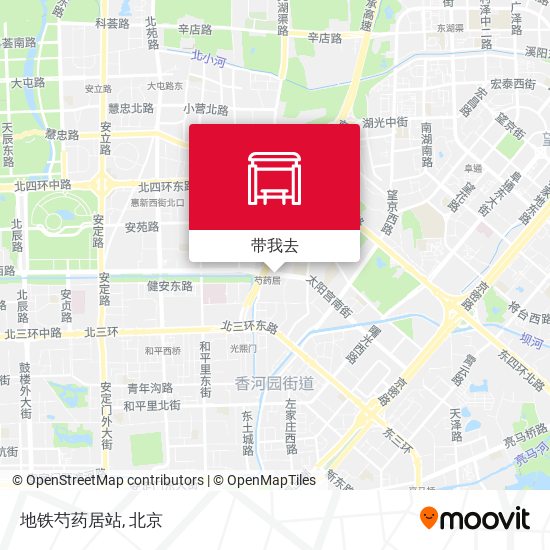 地铁芍药居站地图
