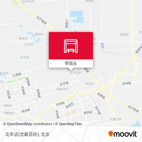 北辛店(北新店街)地图