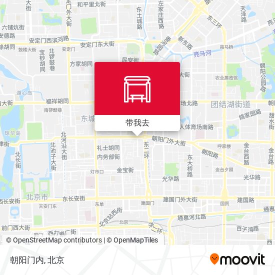 朝阳门内地图
