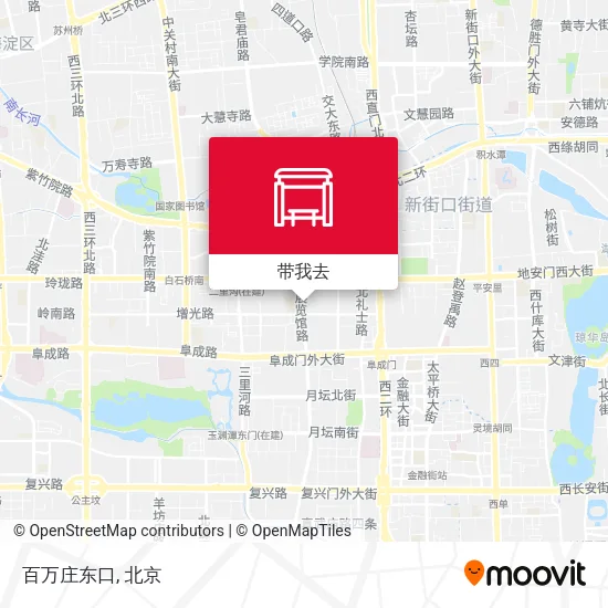 百万庄东口地图