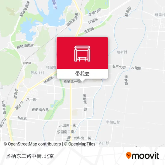 雁栖东二路中街地图