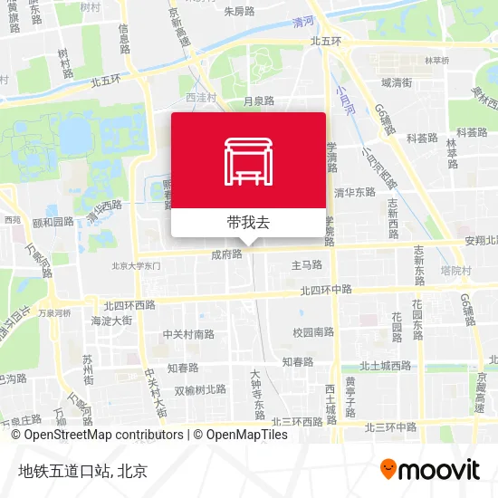 地铁五道口站地图